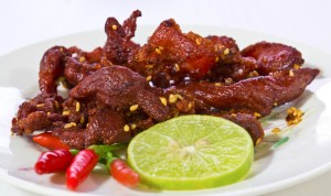 Fried meat